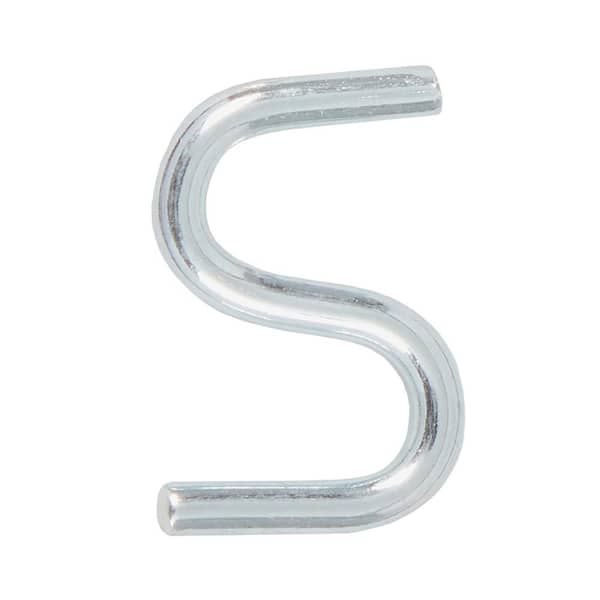 Everbilt 1/16 in. x 3/4 in. Zinc S-Hook (6-Pack) 824521 - The Home