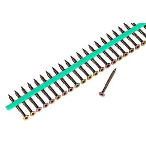 2000 Collated Autofeed ACQ Deck Screws #8 X 1-3/4"  Green Color 