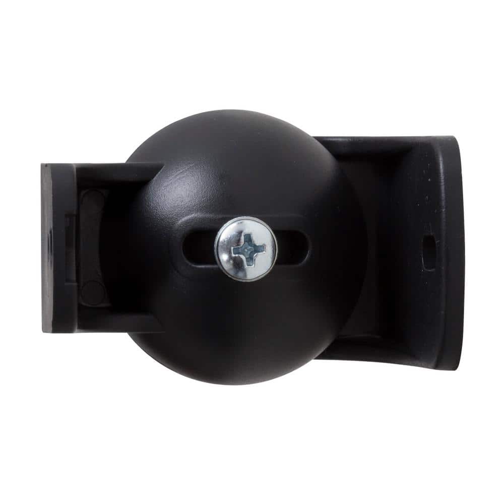Black Adjustable Nylon Speaker Wall Mount Kit with Brackets
