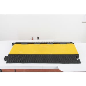 Multi-Channel Cable Protective Cover Ramp, Cord/Wire Concealment Protection Track 5 Channel Style