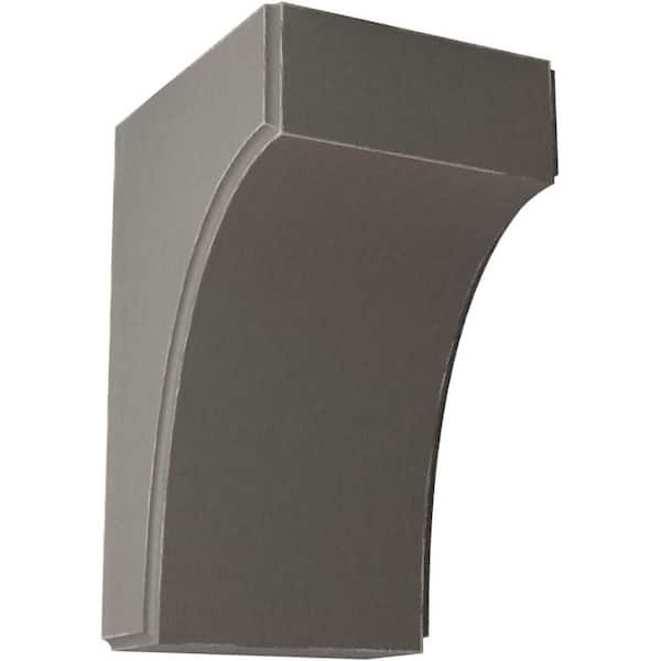 Ekena Millwork 3-1/2 in. x 6 in. x 4 in. Reclaimed Grey Clarksville Wood Vintage Decor Bracket