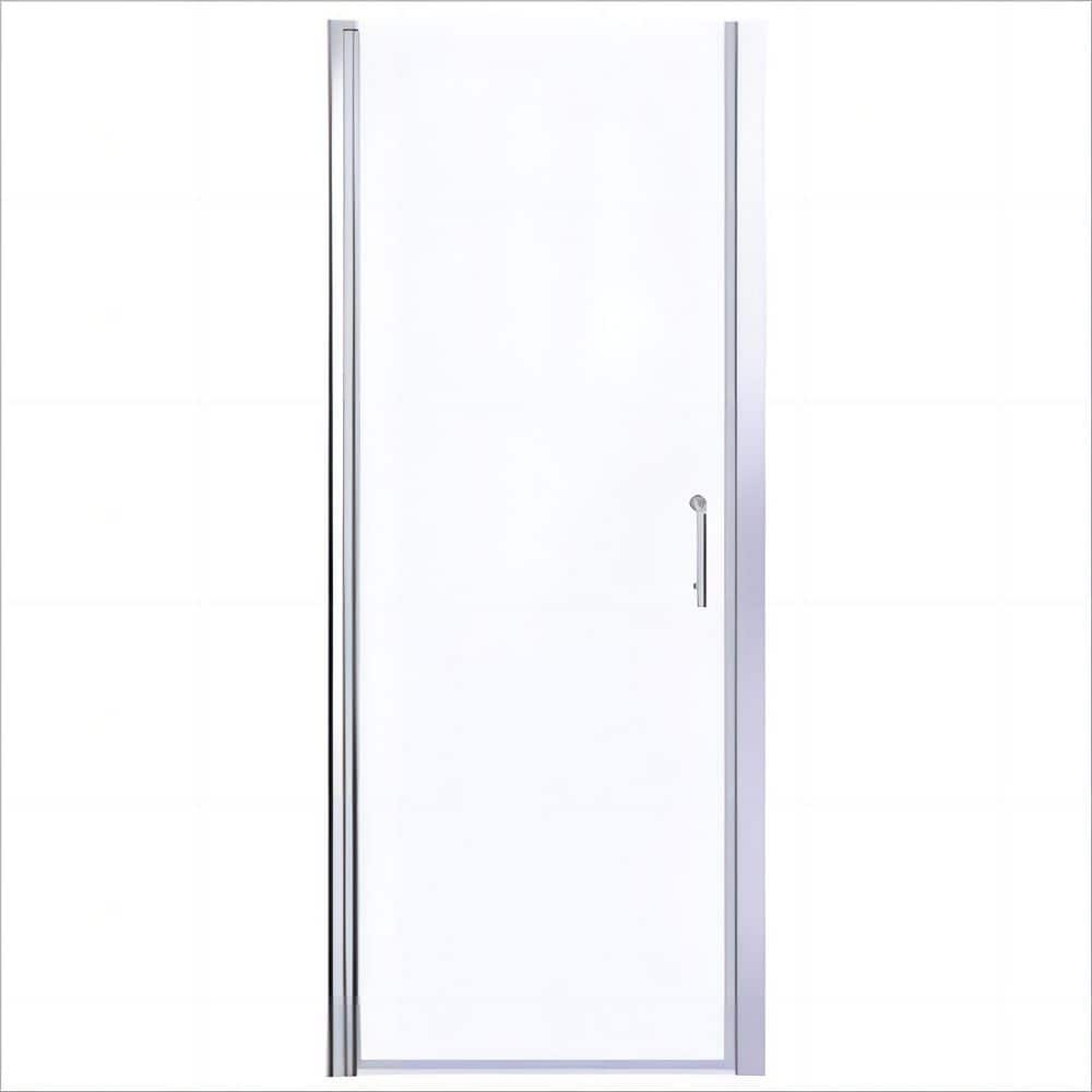 36 to 37-1/4 in. W x 72 in. H Pivot Swing Frameless Shower Door in Brushed Nickel with Clear Glass price history on PriceWatchPro