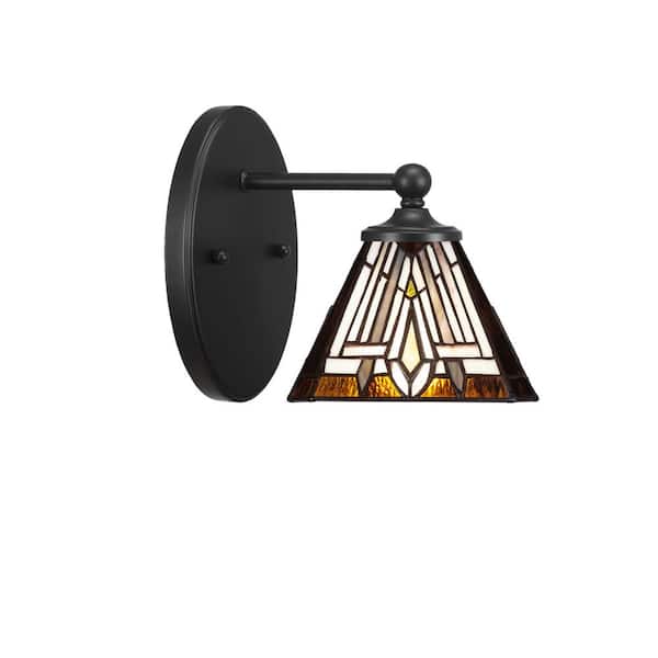 Unbranded Royale 1-Light Matte Black Wall Sconce