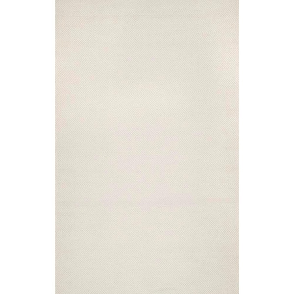 nuLOOM Agoja Contemporary Diamonds Cream 8 ft. x 10 ft. Area Rug