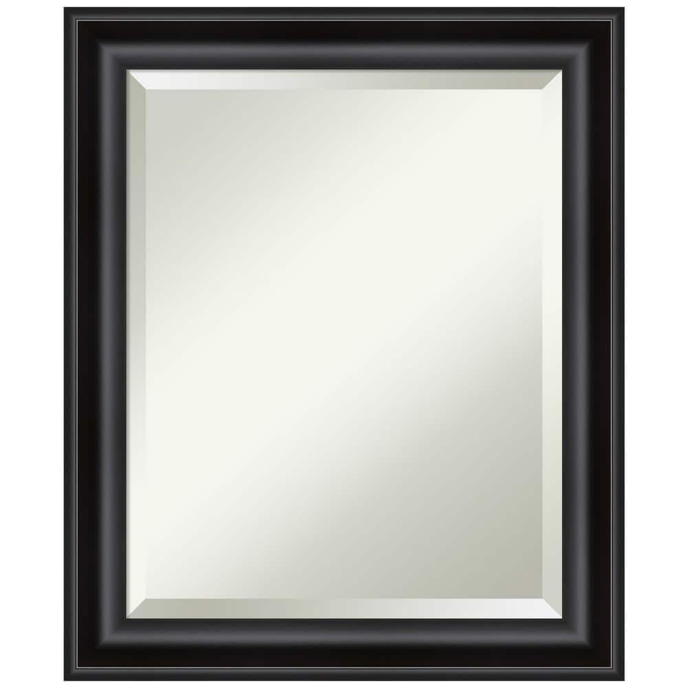 Grand Black Narrow Framed Rectangular Wall Mirror