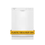 24 in. White Front Control Built-In Tall Tub Dishwasher 120 Volts