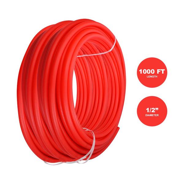 PEX Pipe 1000ft Tubing PEX-B Plumbing Tube for Radiant Floor Heating 1/2 in 
