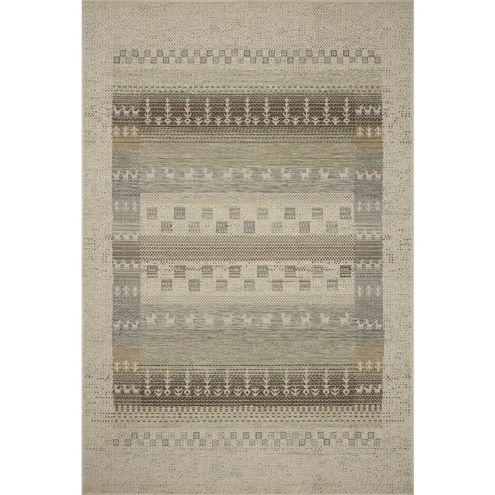 Saylor Ivory / Earth 3 ft. 9 in. x 5 ft. 9 in. Indoor/Outdoor Accent Rug price history on PriceWatchPro