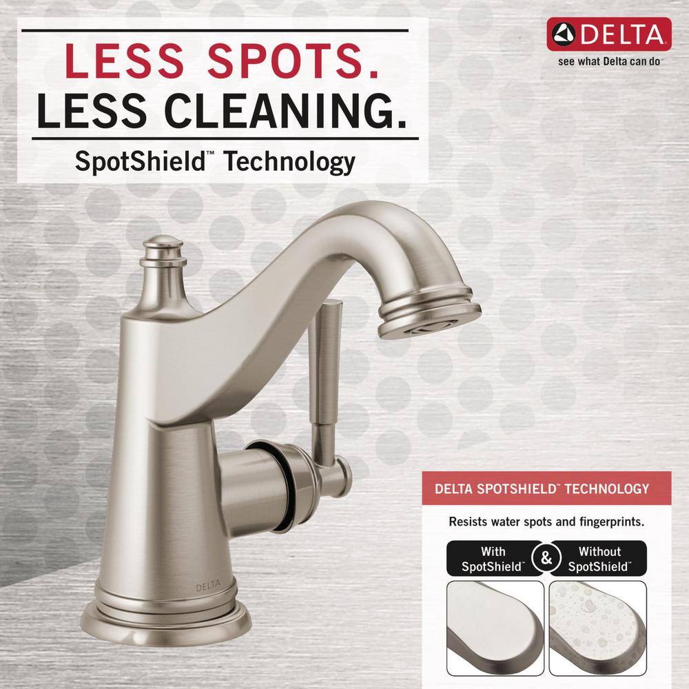 Mylan High-Arc Brushed Nickel Single Handle Bathroom Faucet