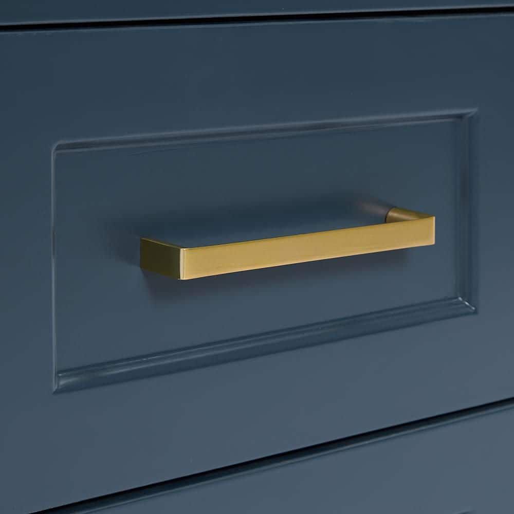 Midnight Blue 48'' Hardwood Single Bathroom Vanity Base