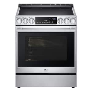 STUDIO 6.3 cu. ft. SMART Slide-In Induction Electric Range in Stainless Steel with Instaview, ProBake and Air Fry