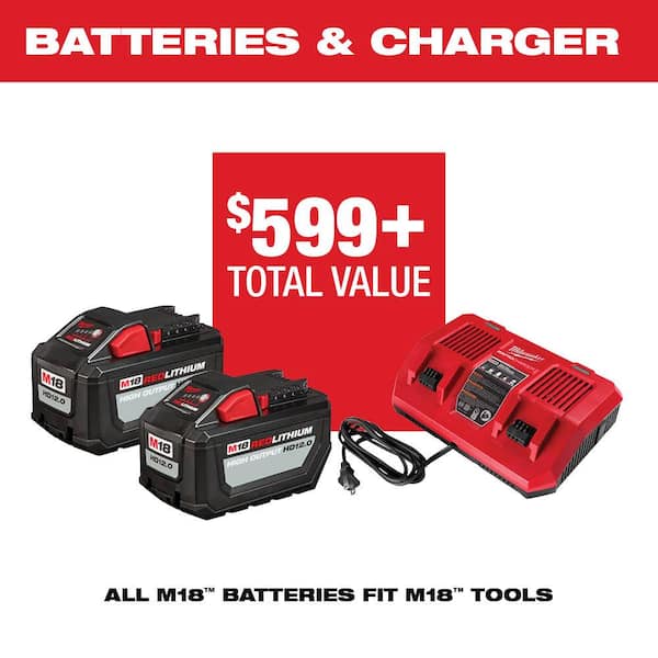 Milwaukee M18 FUEL 21 In. Brushless Self-Propelled Dual Battery Cordless  Lawn Mower Kit with (2) 12.0 Ah Batteries & Charger - Hall's Hardware and  Lumber