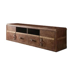 Aberdeen 20 in. Brown TV Stand 2 Storage Drawers Fits TV's up to 70 in.
