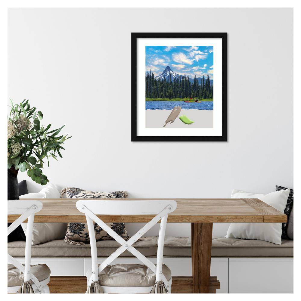 Avon Black Narrow 20x24 Picture Frame with Mat