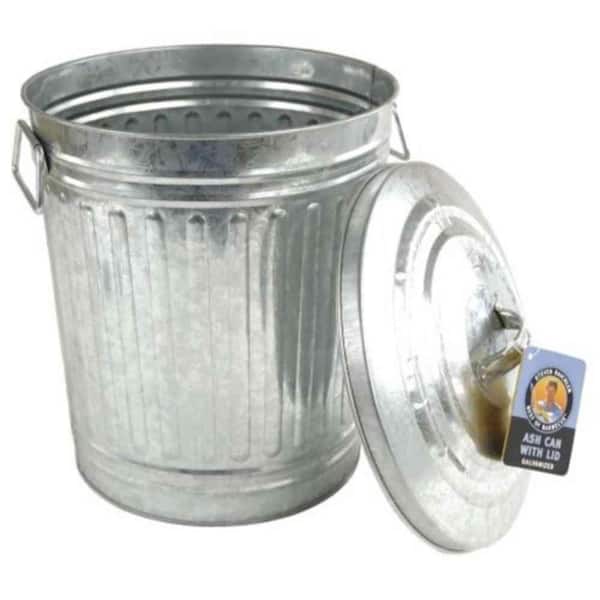 Steven Raichlen Galvanized Charcoal or Ash Can with Lid