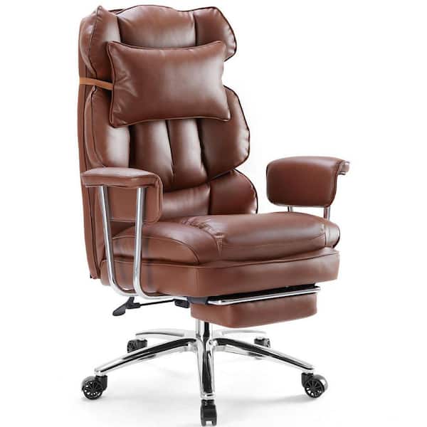 WONDER COMFORT Big Tall PU Leather Reclining High Back Executive