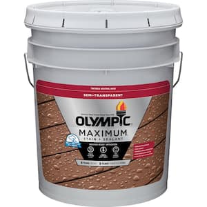 Maximum 5 gal. Neutral Base Semi-Transparent Exterior Stain and Sealer in One Low VOC