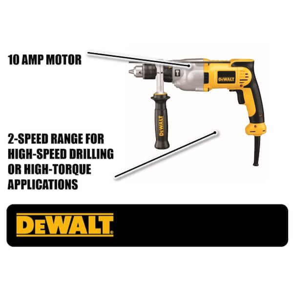 DEWALT 10 Amp 1/2 in. (13 mm) Variable Speed Reversing Pistol Grip