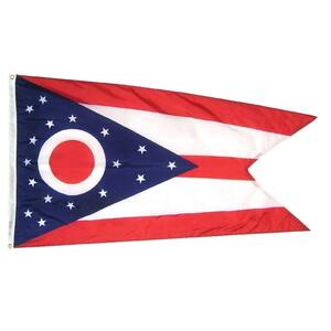 5 ft. x 8 ft. Nylon Ohio State Flag