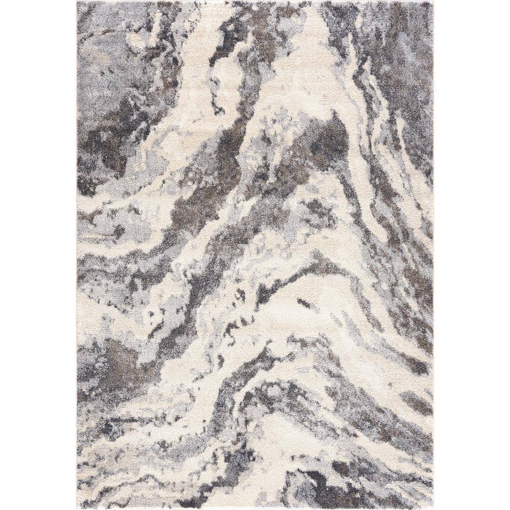 Abani Rugs Sahara Sah100a Greige Grey Abstract Mountain Area Rug, Beige