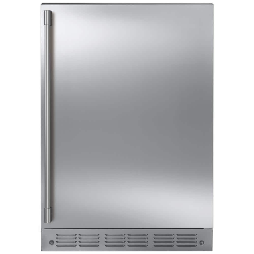 24 in. 5.4 cu. ft. Mini Fridge in Stainless Steel without Freezer