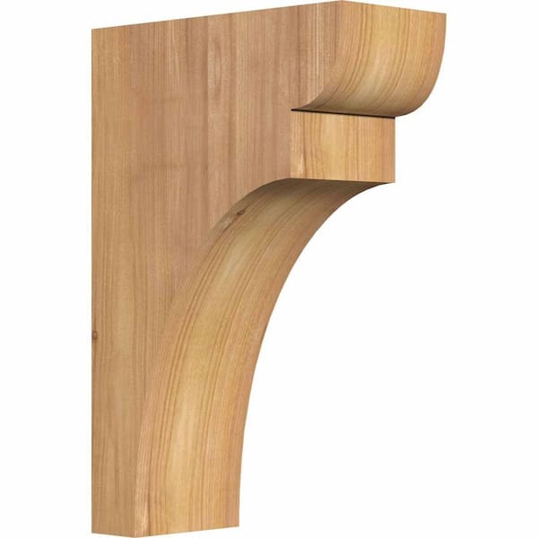 Ekena Millwork 3-1/2 in. x 8 in. x 12 in. Western Red Cedar Yorktown Smooth Corbel