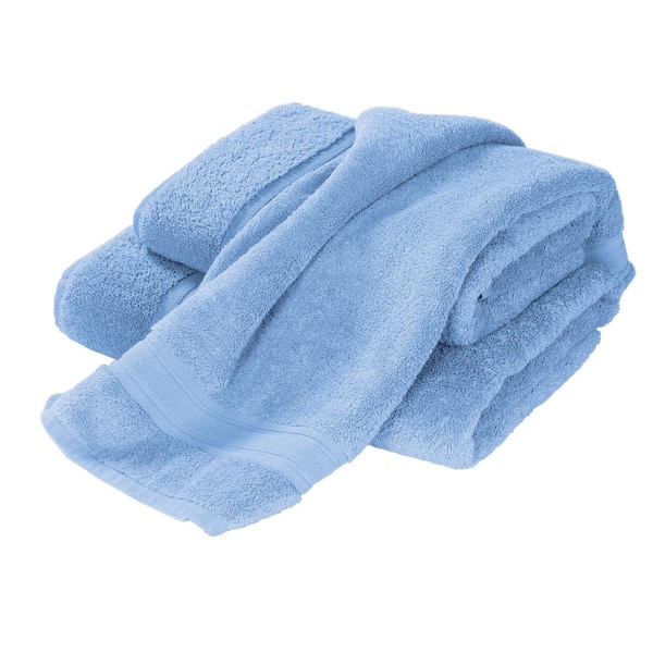 Company Cotton Blue Water Solid Turkish Cotton Bath Mat