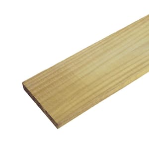 0.625 in. x 5.5 in. x 8 ft. Pine Pressure-Treated Flat-Top Wood Fence Picket