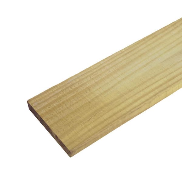 Outdoor Essentials 0.625 in. x 5.5 in. x 8 ft. Pine Pressure-Treated Flat-Top Wood Fence Picket