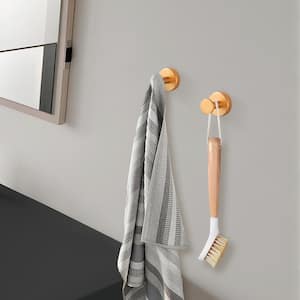 Round knob Bathroom Robe/Towel Hook in Brushed Gold (2-Pack)