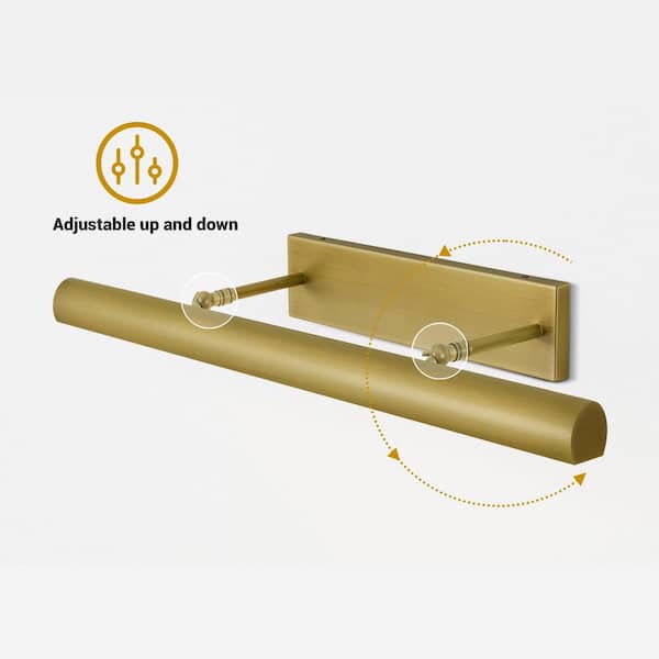 30" Picture Lights HardWired For Wall Brass Picture Lights For
