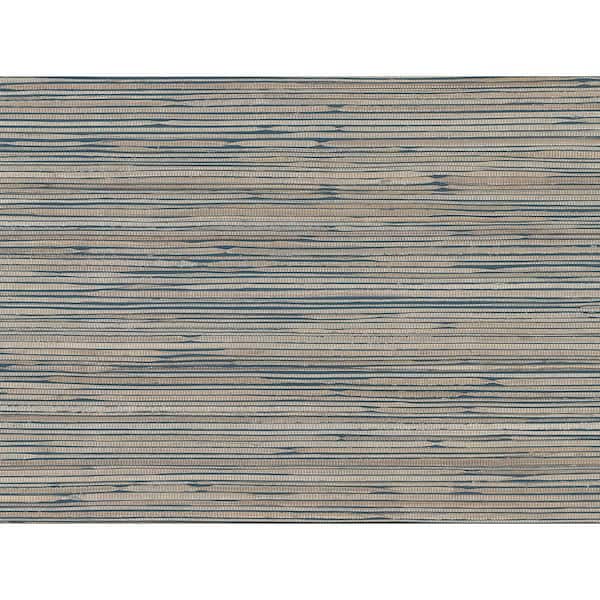 A-Street Prints Ranong Champagne Grasscloth Champagne Wallpaper Sample