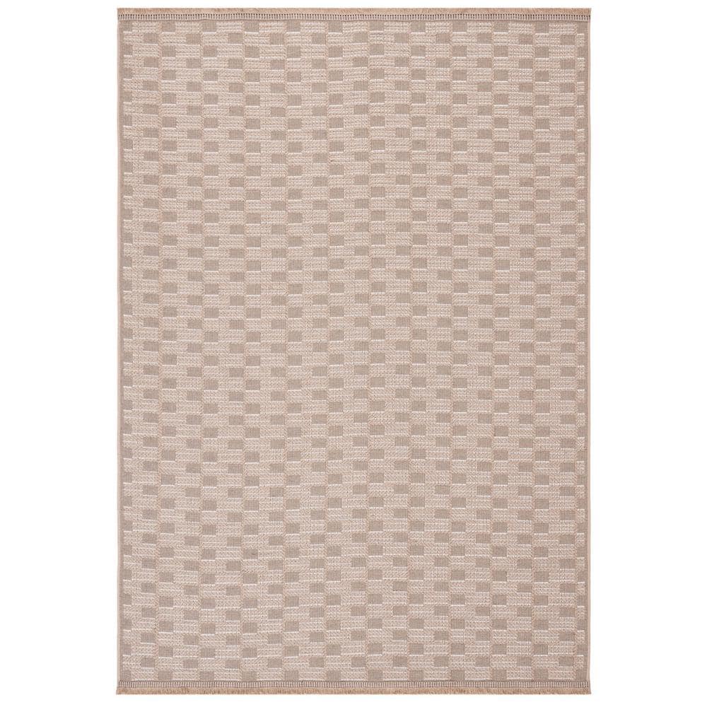 Ivory Hand-Knotted Wool Rectangular Rug, 63" x 90"