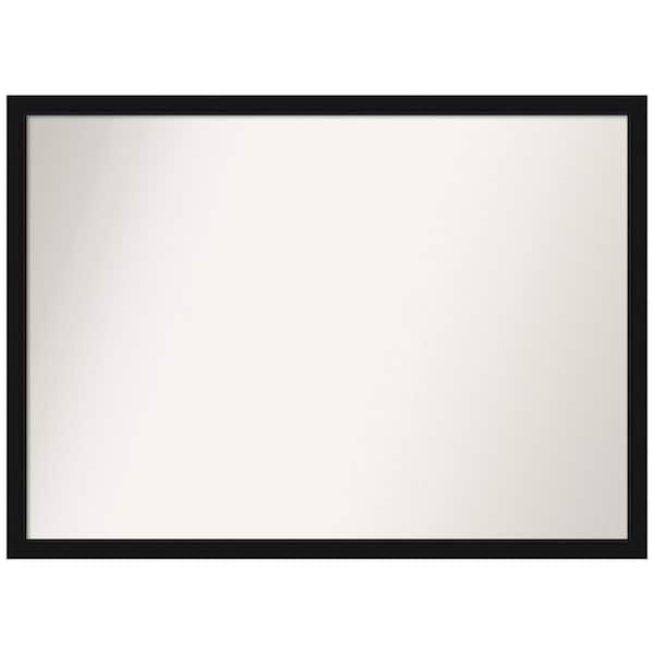 Amanti Art Avon Black Narrow 40 in. W x 29 in. H Rectangle Non-Beveled Framed Wall Mirror in Black