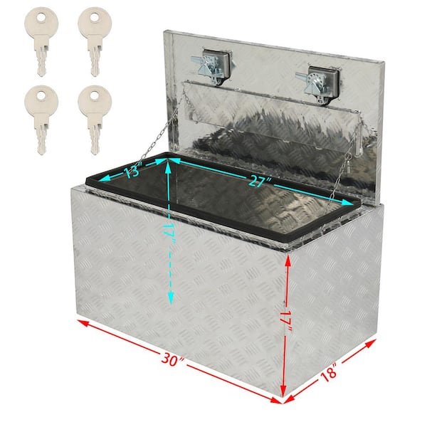 Karl home 30 in. Silver Diamond Plate Aluminum Underbody Karl home 30 in. Silver Diamond Plate Aluminum Underbody