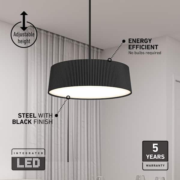 Artika Groove Drum 26-Watt Integrated LED Black 3 CCT Modern