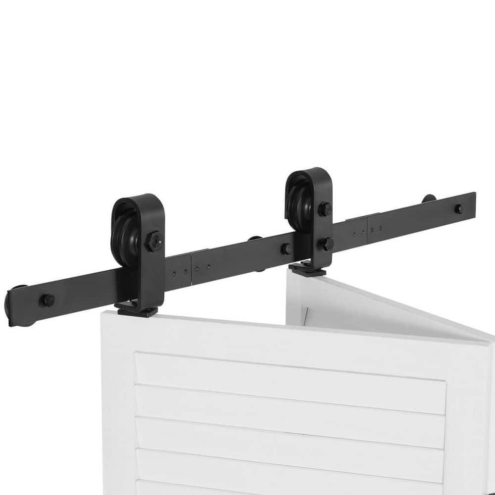 Bi-Folding Sliding Barn Door Hardware Track Kit, 36 in. Top Mount Track Kit, Slide Smoothly and Quietly, Easy to Install price history on PriceWatchPro