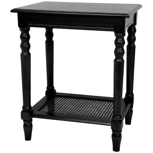 Oriental Furniture Classic Black Side Table