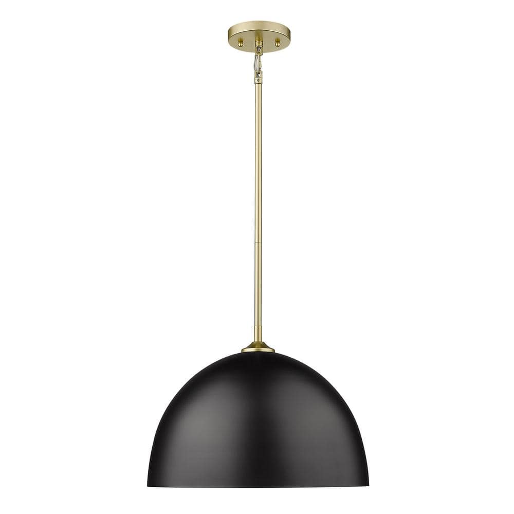 Olympic Gold Glass Bowl Pendant Light