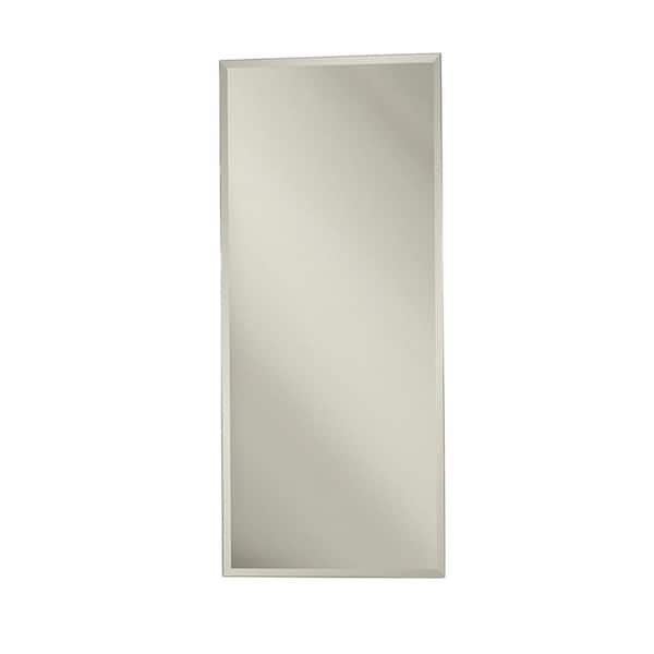 JENSEN Metro Classic 15 in. x 35 in. Frameless Recessed or Surface-Mount Bathroom Medicine Cabinet with Bevel Mirror
