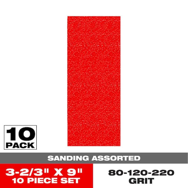 DIABLO 1/3 Sheet Assorted Hand Sanding Sheets