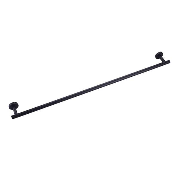 36 in. Wall Mounted Single Towel Bar Bath Hardware Accessory in Matte Black