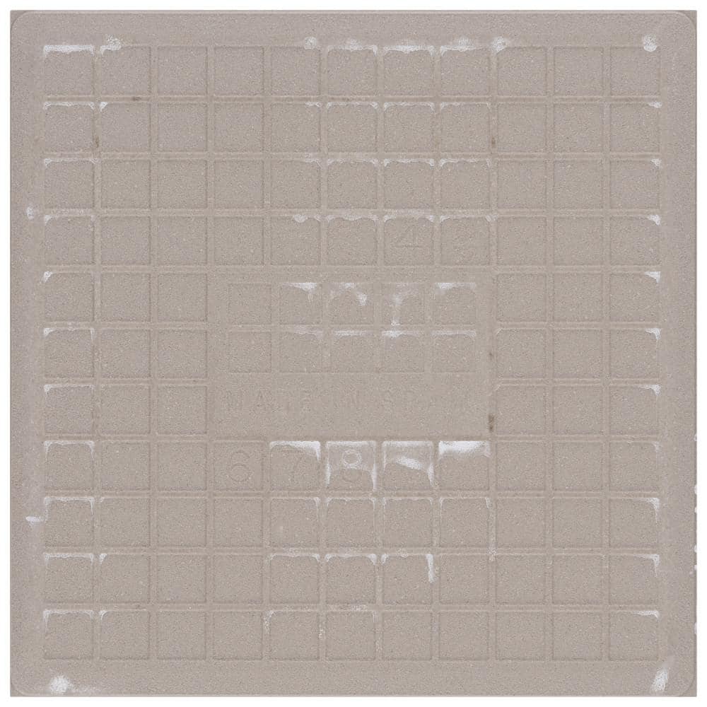 Saint Germain 5.75" Blue and White Hand-Painted Porcelain Tile