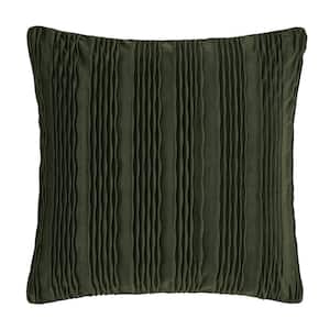 Toulhouse Wave Forest Polyester 20 in. Square Decorative Throw Pillow Cover 20 x 20 in.