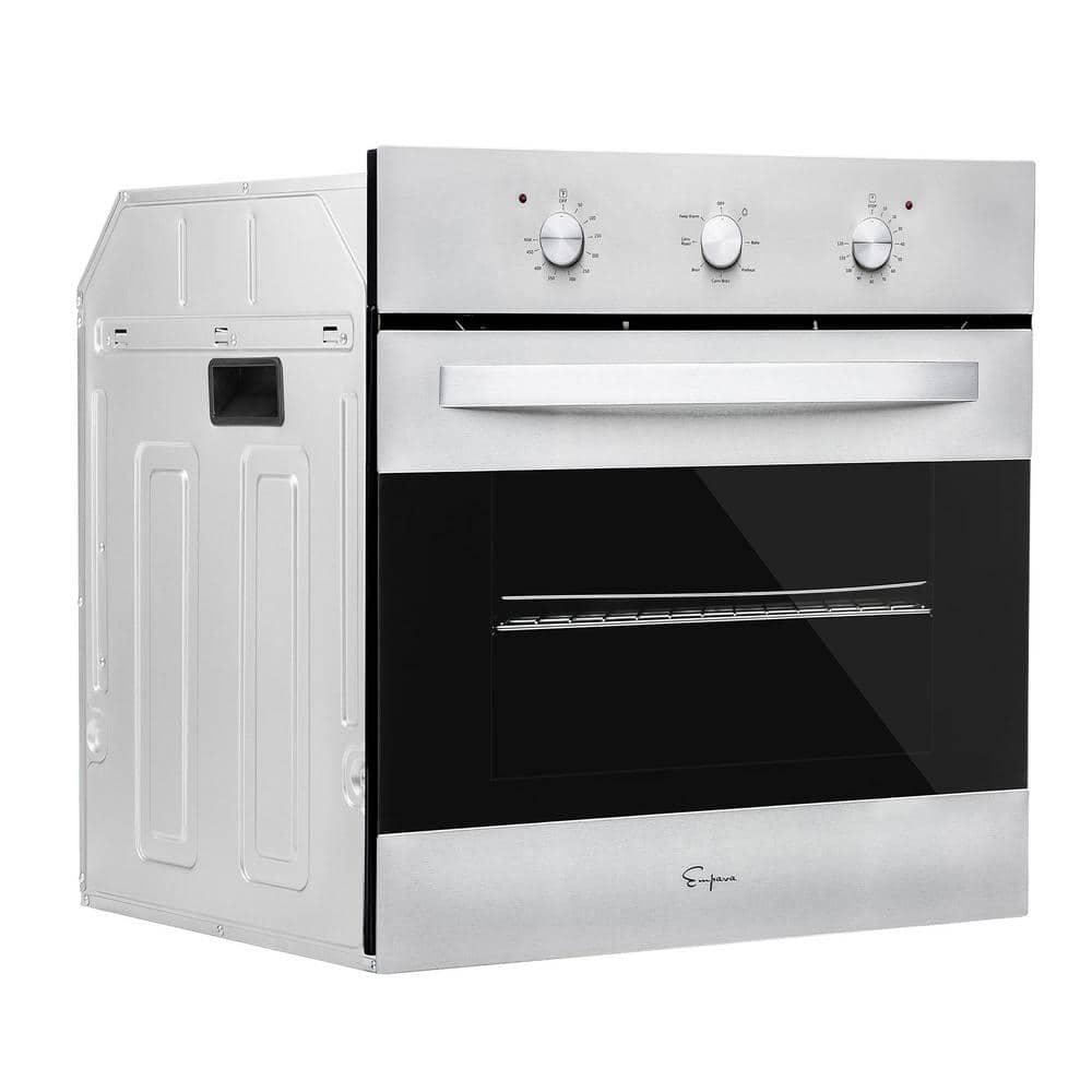 Empava 24 in. Convection Single Electric Wall Oven in Stainless Steel