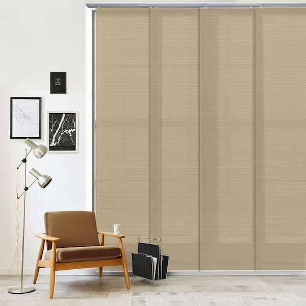 Godear Design Snooze Cordless Semi-Sheer Fabric Vertical Blind with 23 in. Slats 86 in. W x 96 in. L