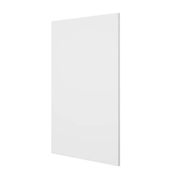 Hampton Bay Designer Series 0.625x34.5x23.7 in. Base End Panel in White