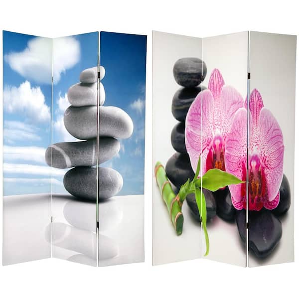 Oriental Furniture 6 ft. Printed 3-Panel Room Divider