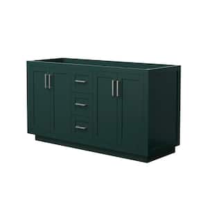 Miranda 59.25 in. W x 21.75 in. D x 33 in. H Double Bath Vanity Cabinet without Top in Green