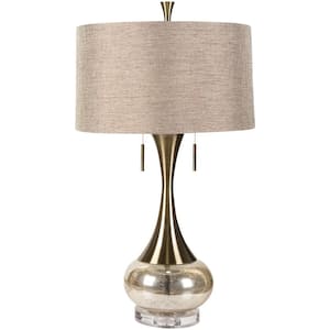 Malone 33 in. Aged Brass Indoor Table Lamp